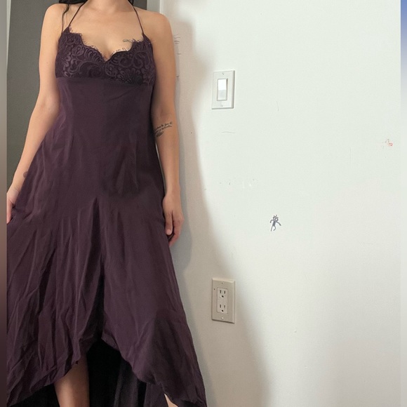 Nicole miller collection silk blend high low gown 12 - Picture 3 of 8